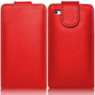 Leather Flip Case Cover Screen Protector for Apple iPod Touch 4th Gen 