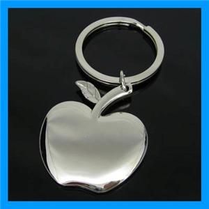 New Apple Silvery Keyring Keyfob Key Chain K045