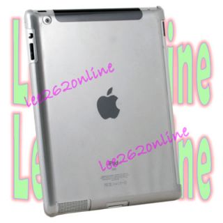 For Apple iPad 2 Crystal Case Work with Smart Cover BK