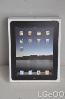 New Apple iPad First Generation MC822LL A Tablet 64GB Wifi Black Open 