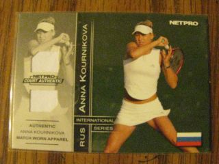 Anna Kournikova NetPro 2003 Match Worn 95 100
