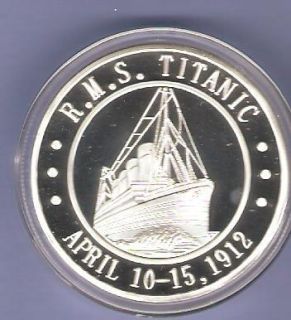 Titanic April 1912 Silver Commemorative Coin New