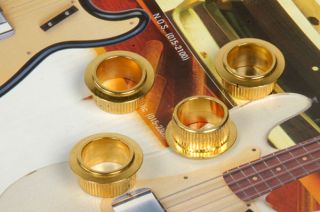 Fender USA Vintage Gold Bass Tuner Headstock Bushings 0027727049