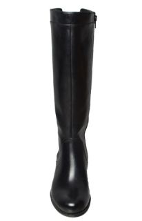 Anne Klein Womens Boots Keera Black Leather Sz 9 5 M