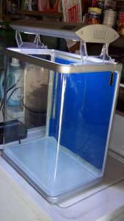   Aquarium Tank w Blue light and ballast Fish system Ready Gallon 25