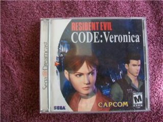Sega Dreamcast Resident Evil Code Veronica Complete Game 2 Discs Free 