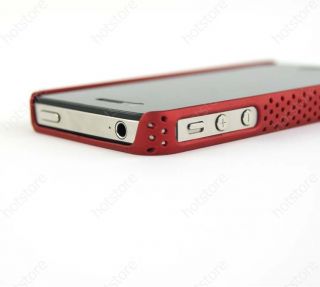 Red Dot Net Hard Back Case Skin Cover for Cell Phone Apple iPhone 4 4G 