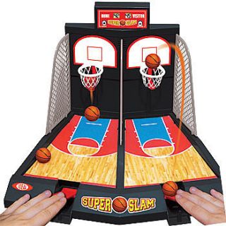    Ideal Super Slam Electronic Mini Arcade Basketball Action Table Game
