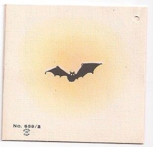 Vintage Halloween Bridge Tally Jack O Lantern JOL Bats Unused Last One 
