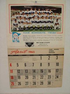   Minnesota Twins Team Schedule and Appointment Calendar SKU 4445