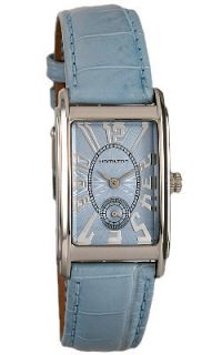 Hamilton Ardmore Ladies Classic Blue Leather Band Swiss Quartz Watch 