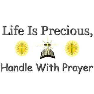 Life Is Precious Handle with Prayer Christian Aprons