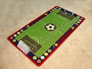 Jumbo Fun Championship Soccer Game Rug Carpet Kids Room