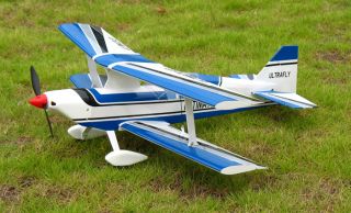 Ultimate 30 Electric RC R/C Airplane Plane Biplane Balsa ARF Blue
