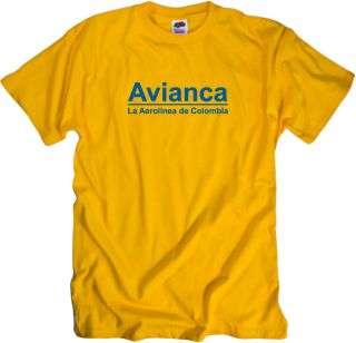 Avianca Retro Logo Colombian Airline Aviation T Shirt