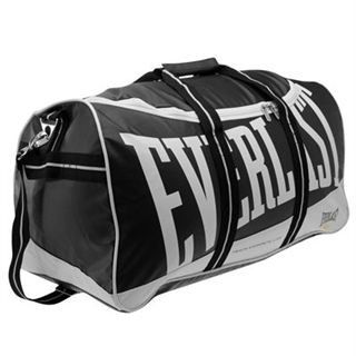 New Everlast Sports Training Gym Holdall Boxing Travel Bag Black White 