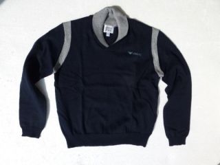 New Euro Designer Armani Junior 8y 10y cotton knit pull on sweater 135 