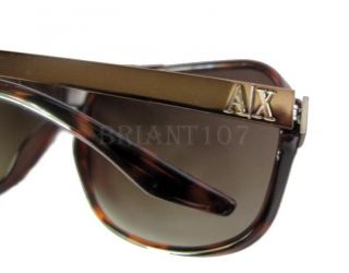 Armani Exchange Mens Sunglasses AX110 s Amber Tortoise Brown Imperfect 