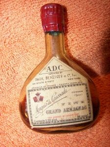 mini bottle marquis de caussade fine armagnac brandy