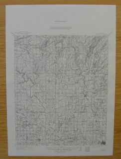 Antlers Indian Territory 1896 Topo Map