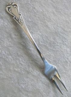 Vintage Peru Arias Sterling Silver Olive Pickle Fork