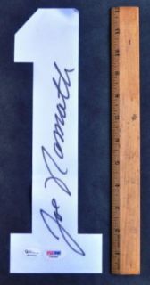 Joe Namath Hand Signed Autographed Jersey Number PSA DNA