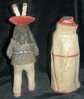 Native American Wood Carved Indian Nativity Set Navajo Southwest Art 