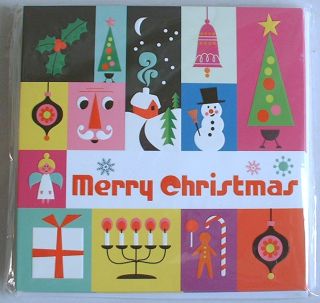    retro style CHRISTMAS CARDS Ingela P Arrhenius Paperchase design B