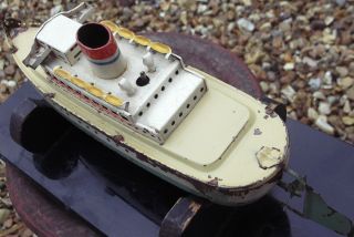 Arnold Boat 1945 50 w Germany Plastic Windows Bing Carette Schiff Boot 