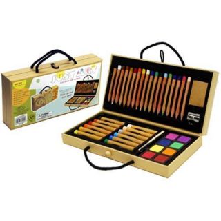 Xonex Wood Art Supplies Kit Pencils Watercolor Drawing