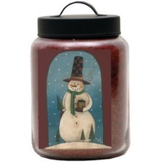   New 26oz Goose Creek Holida Christmas Folk Art Jar Candles Apple Spice