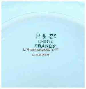 Limoges Butterfly Vegetable Square Bowl French L. Bernardaud & Co.