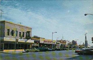 ZD893 Vintage Artesia New Mexico NM Main Street Shops Autos Russells 