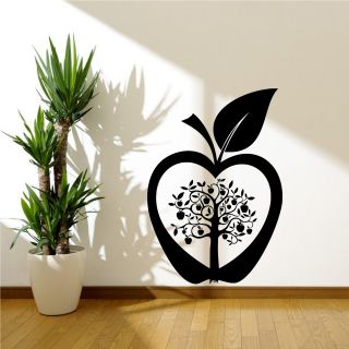 Kitchen Apple Tree Flower Modern Wall Art Sticker Decal Transfer 