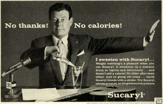   Ad Sucaryl Artificial Sweetener Abbott Calorie Free Arthur Godfrey CBS