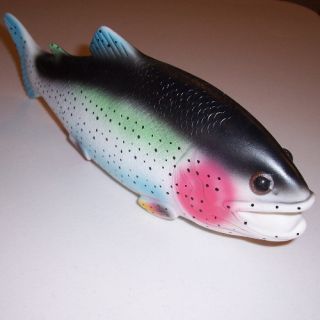 13 Fake Rubber Fish Trout Clown Prop Gag Gift Toy Big Large Joke 