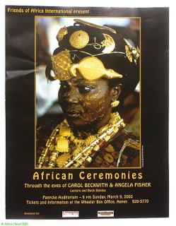 Poster Asante Ashanti Woman Adorned with Gold West African