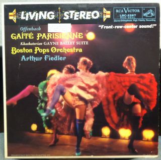 Arthur Fiedler Offenbach Gaite Parisienne LP VG LSC 2267 Living Stereo 