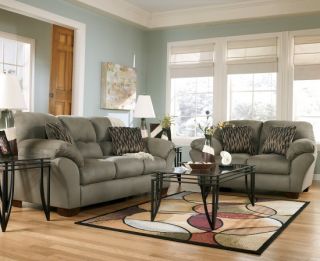 Living Room Set Ashley Cooper Sage Sofa and Loveseat