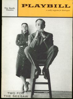 Henry Fonda Two for The Seesaw Playbill 1st Run 1958