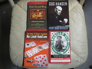 Lot of 4 Poker Books Hansen Amarillo Stravinsky Ashman