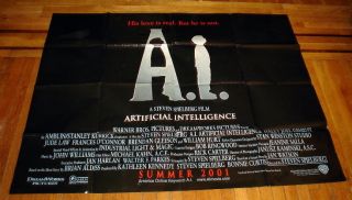 Artificial Intelligence Subway Movie Poster 5ft 2001 Steven 