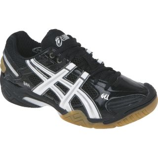 Asics Gel Domain 2 Womens Volleyball Shoes E052Y 9001 Black Silver 