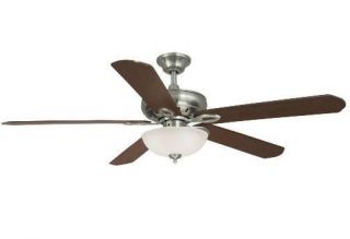 Hampton Bay Asbury 60 inch Ceiling Fan with Remote Control Brushed 