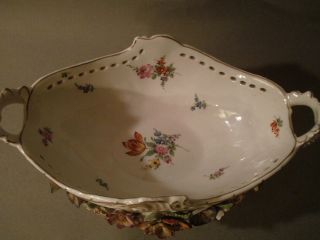 Von SCHIERHOLZ Porcelain Footed Compote Bowl FLOWERS *Reduced*