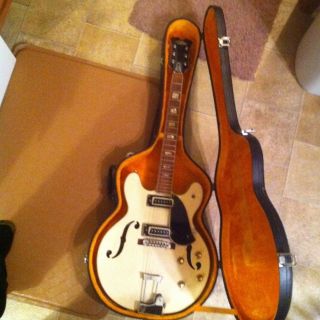 1968 Aria RARE 335 Copy Model 1202 Thinline Hollowbody Guitar OHSC 
