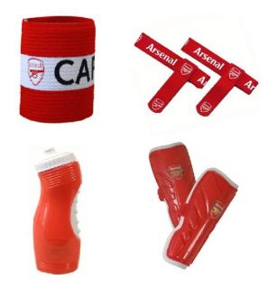 Official Football Merchandise Arsenal Shin Pads Water Bottles Sock 