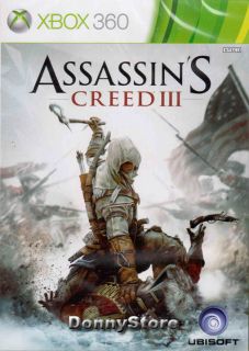 Assassins Creed III 3 Xbox 360 Assassins Game Brand New SEALED Region 