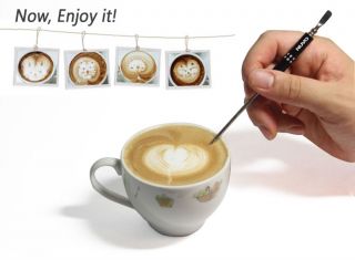   Art Pen Barista Tool for Coffee Espresso Machine Cubic Art Pen