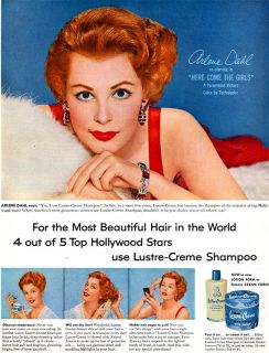 Arlene Dahl Lustre Creme Shampoo Here Come The Girls Original 1953 